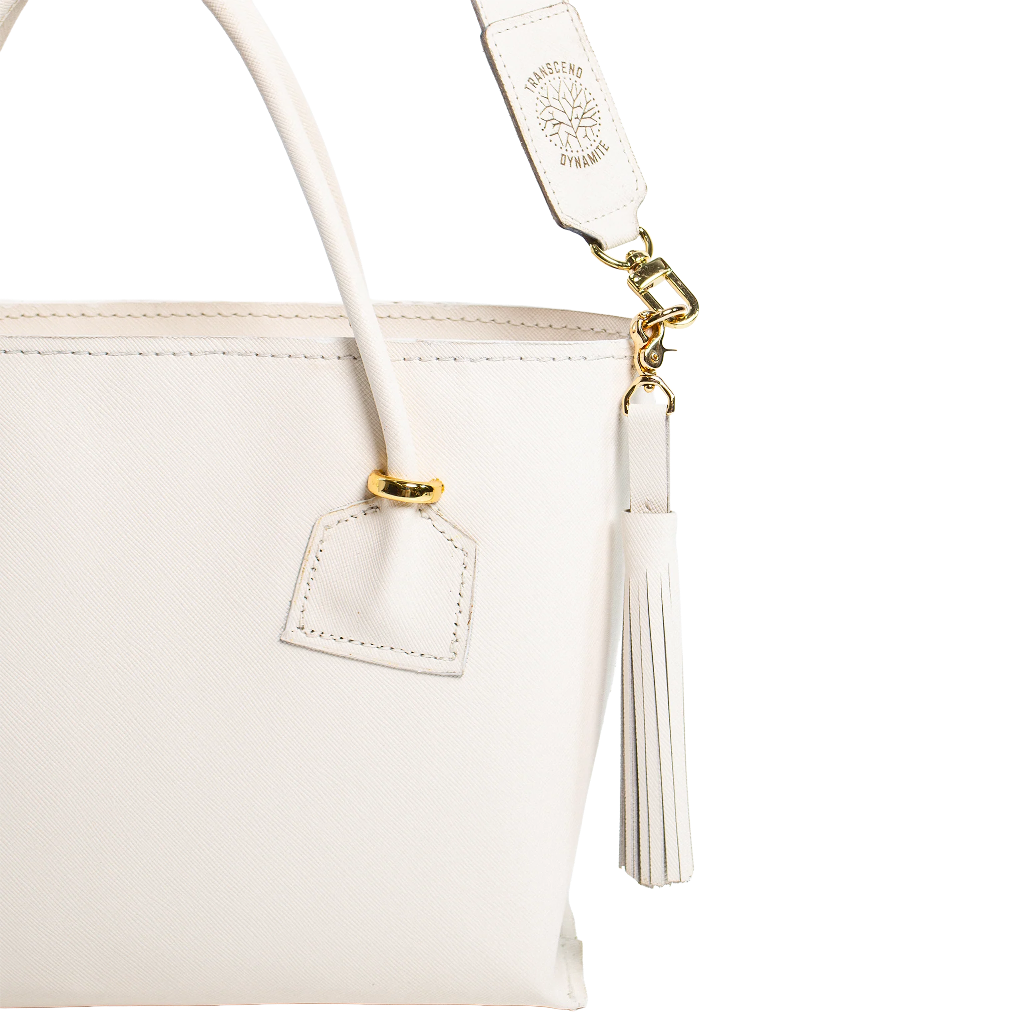 Atelier Premium Business Leather Tote - White | Luxury Handbag | Transcend Dynamite - Image 5