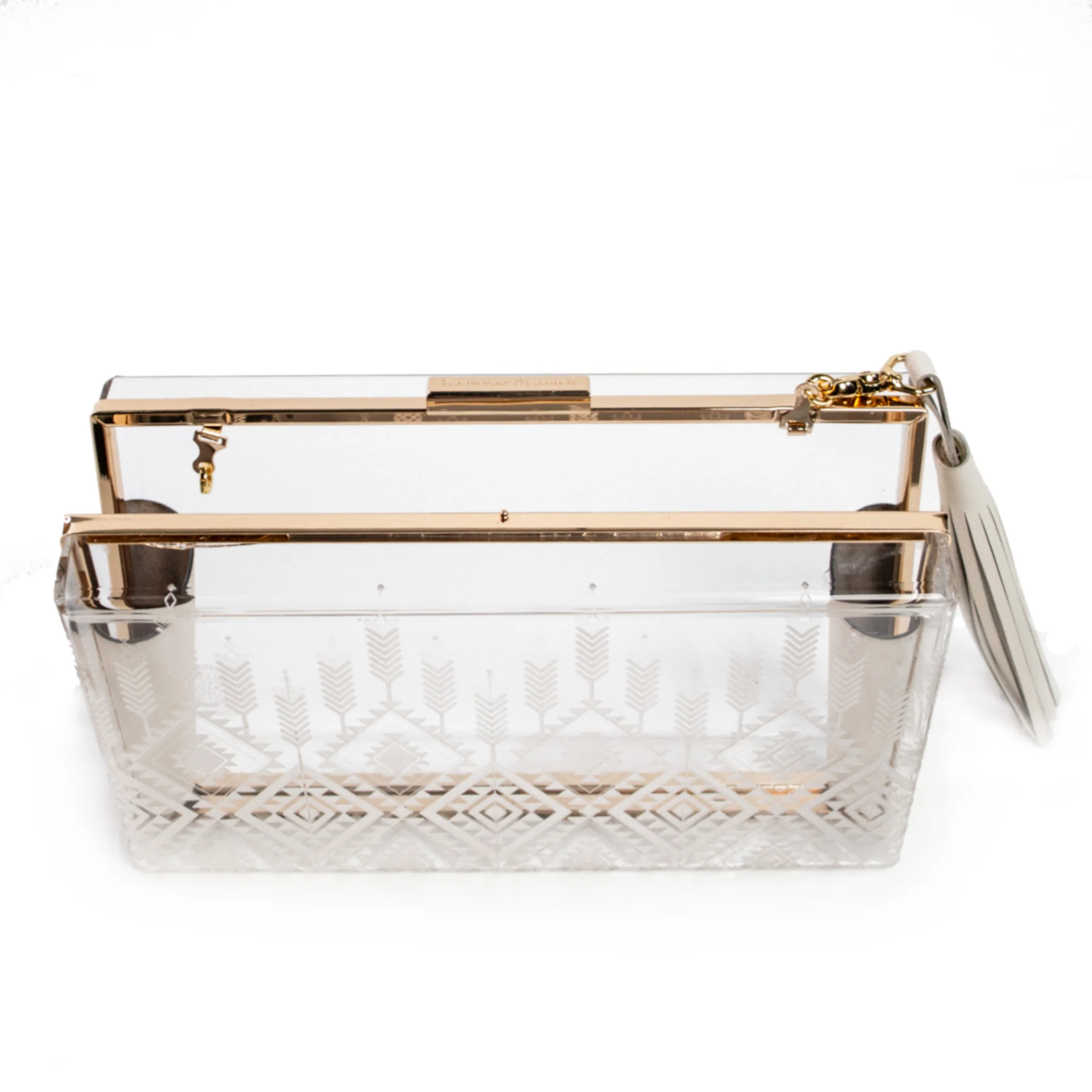 Dynamite Clear Bag - Cream | Stadium-Approved Luxury Clutch | GameChanger Collection - Image 4