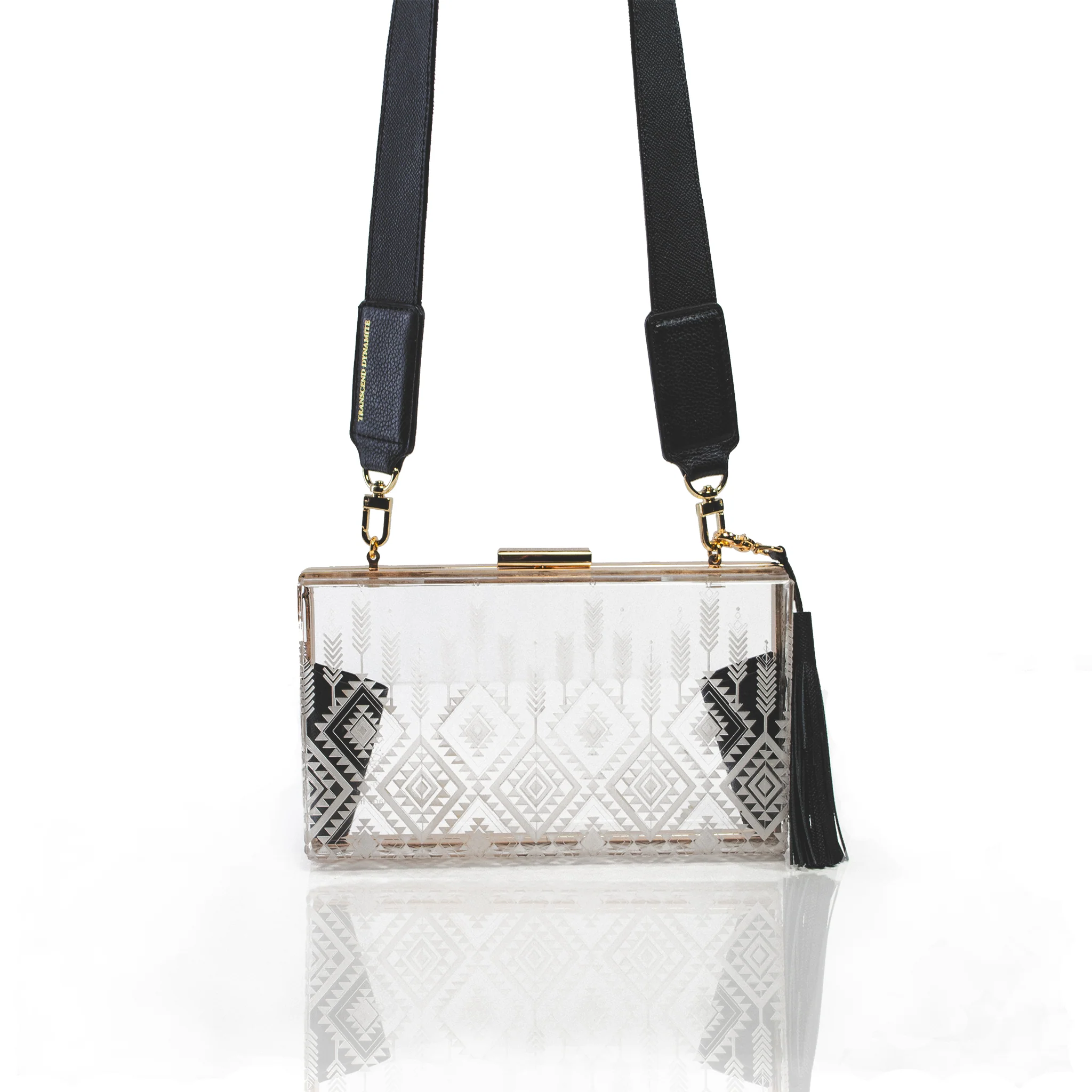 Dynamite Clear Bag - Black | Stadium-Approved Luxury Clutch | GameChanger Collection - Image 3