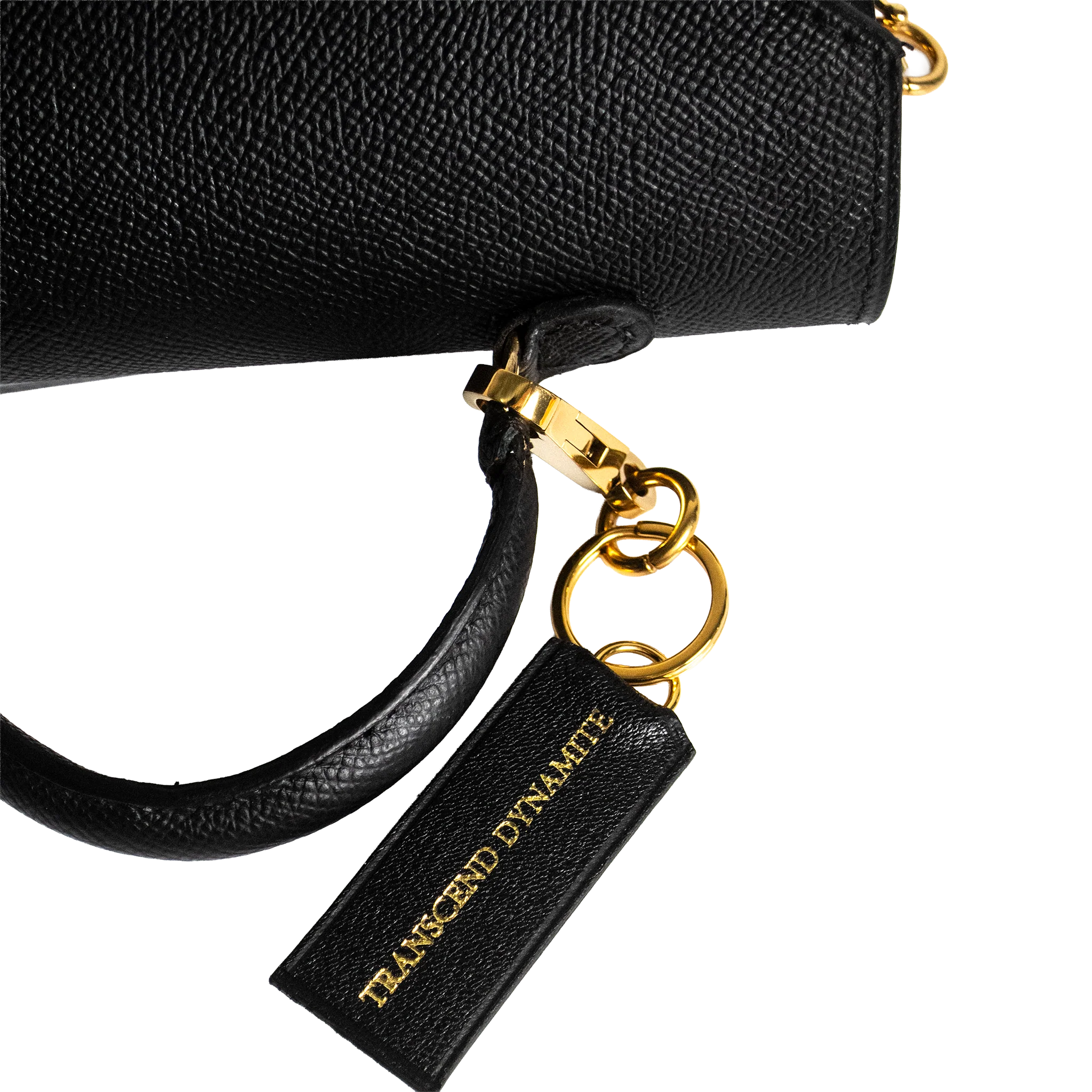 Luna Mini Luxury Saffiano Leather Handbag - Noir Black | Handcrafted USA - Image 10