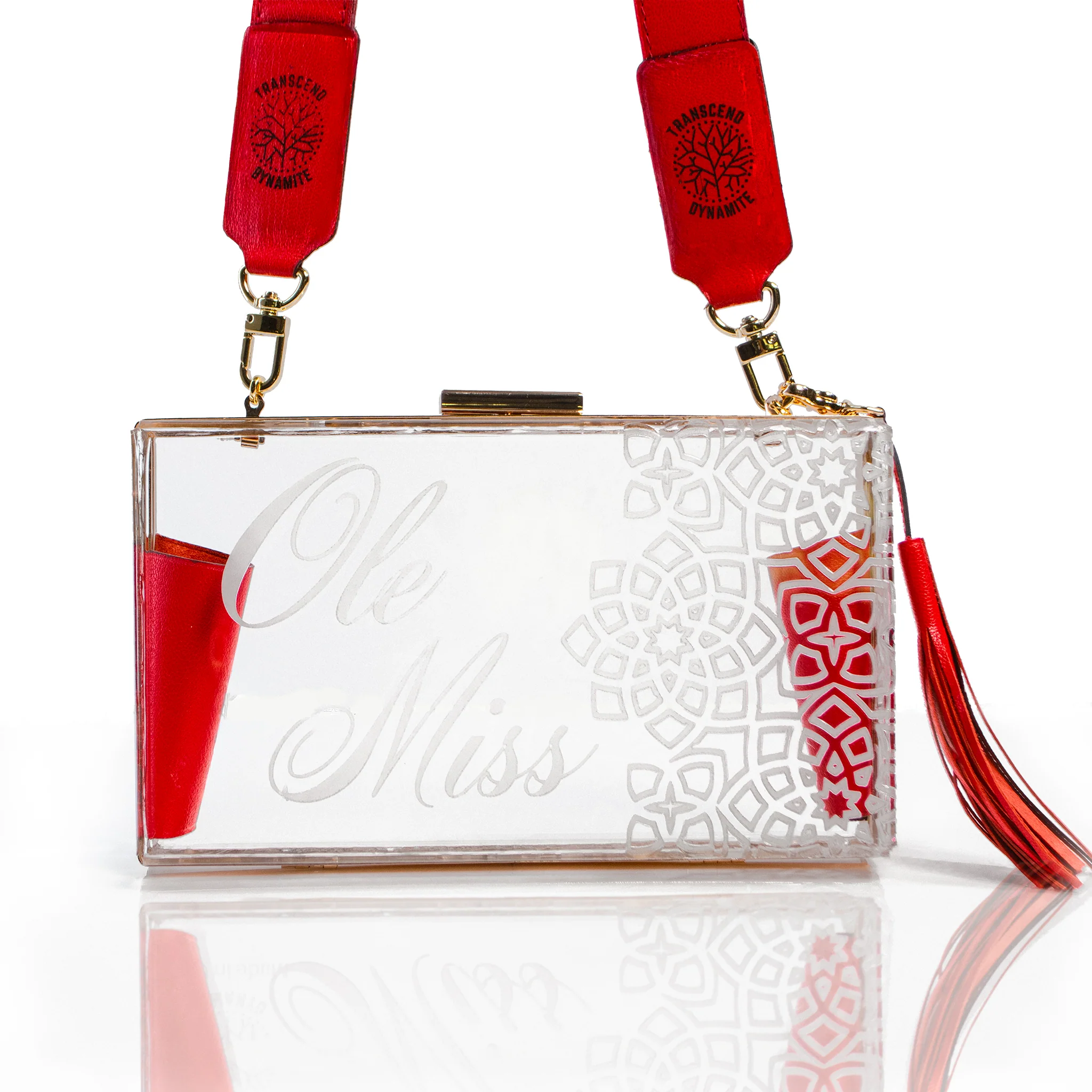 Ole Miss Clear Bag | Stadium-Approved Luxury Clutch | GameChanger Collection - Image 3