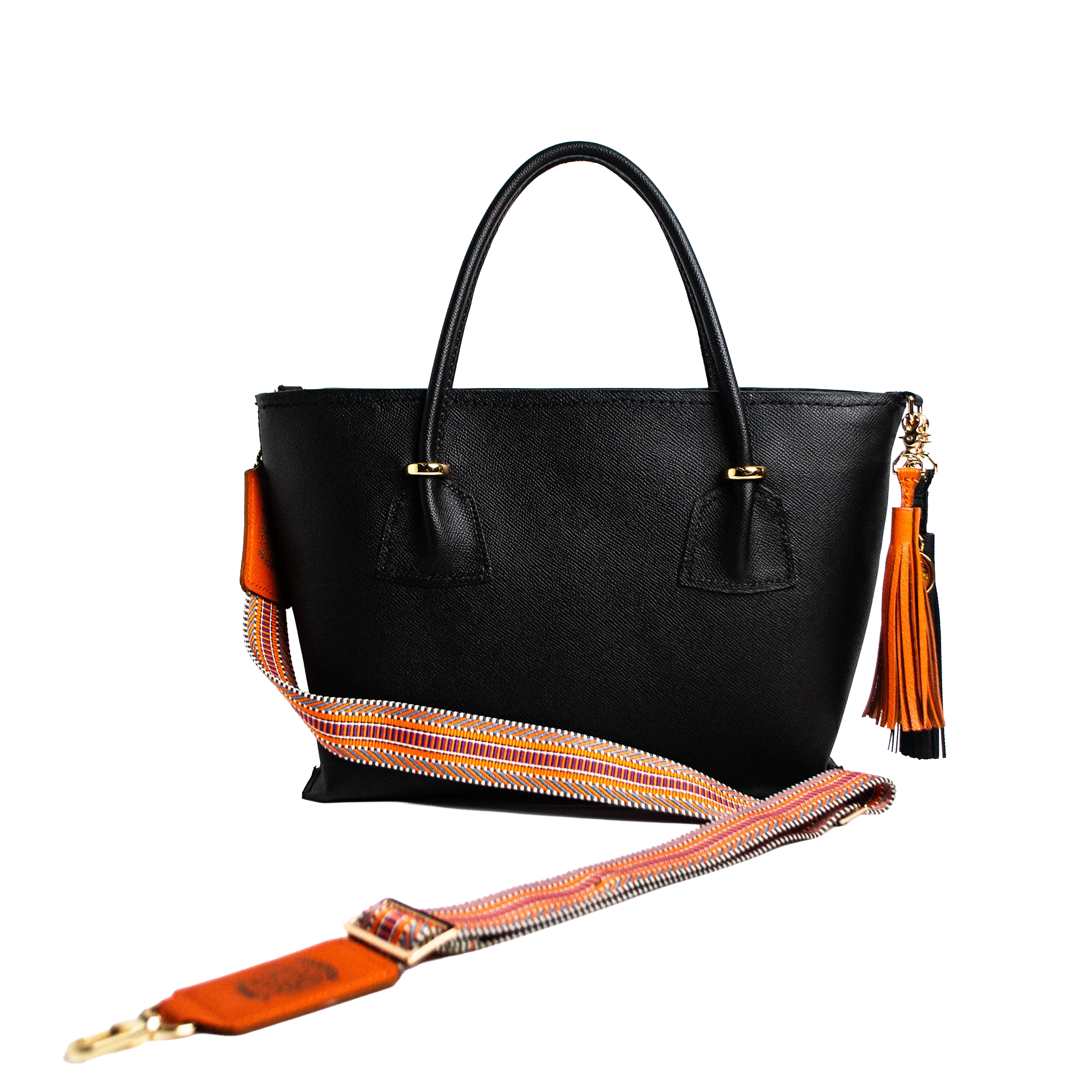 Elite Designer Strap - Luxury Interchangeable Bag Strap | Orange & Blue - Image 3