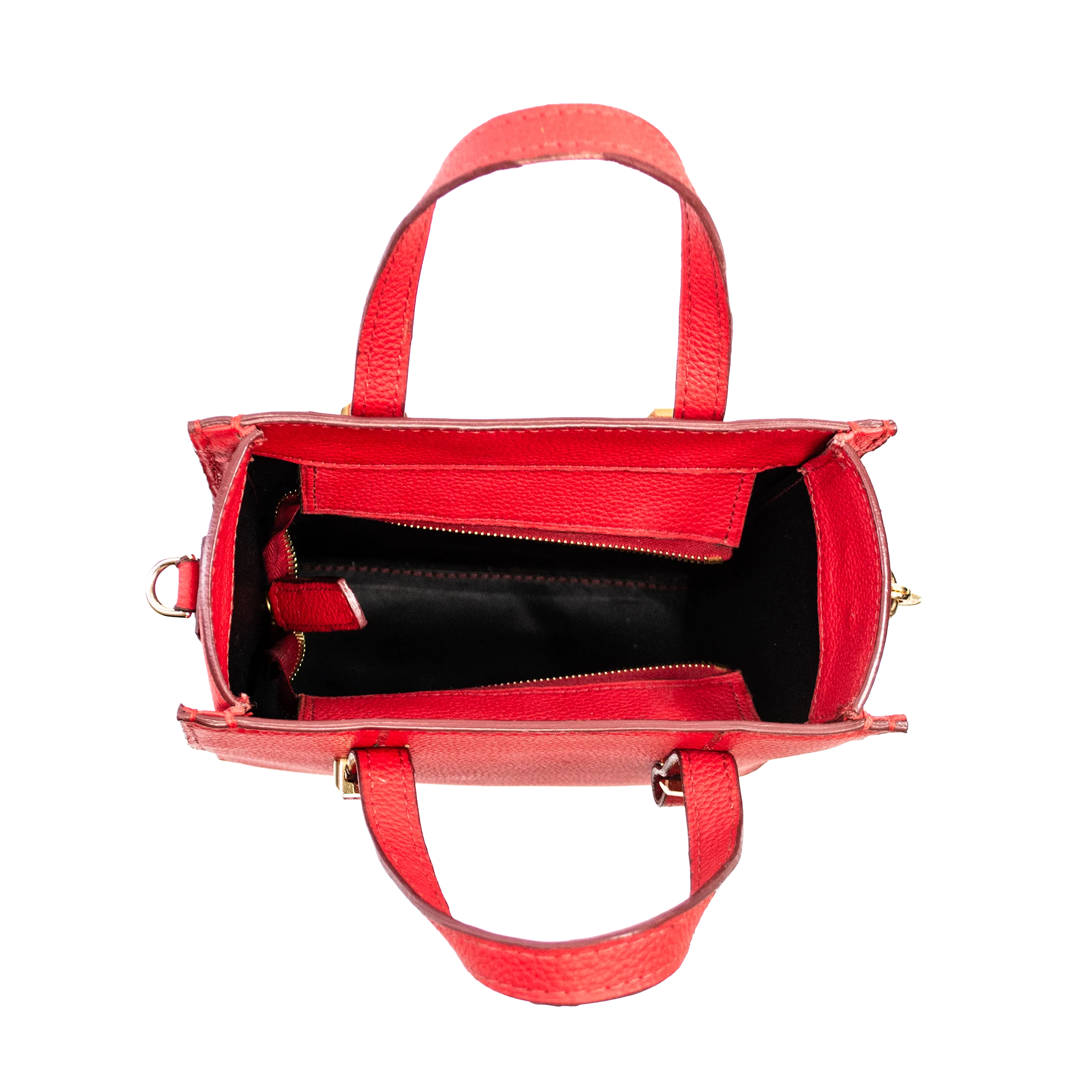 Zenite Ruby Contemporary Luxury Handbag - Red Togo Leather | Handcrafted USA - Image 8