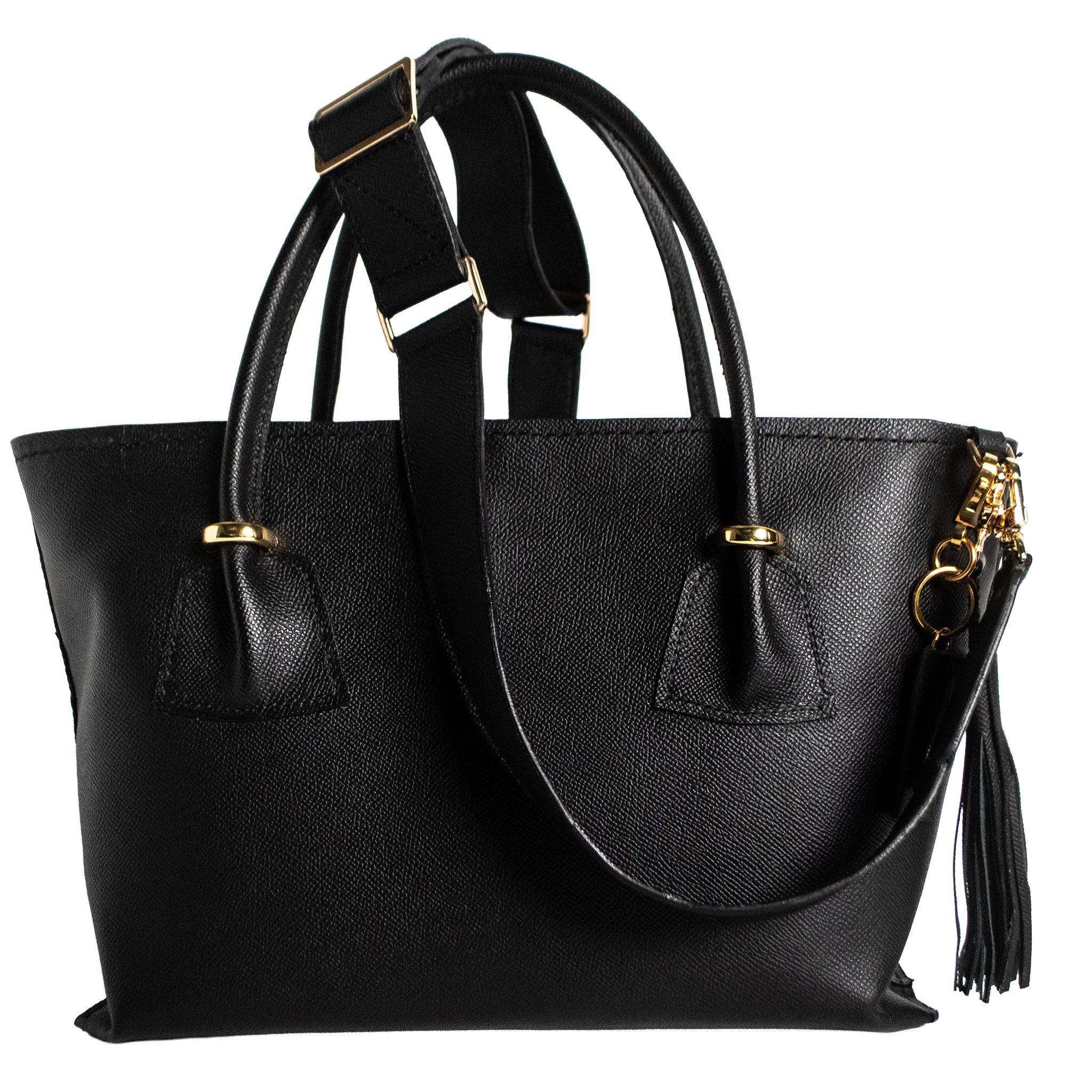 Atelier Premium Business Leather Tote - Black | Luxury Handbag | Transcend Dynamite - Image 3